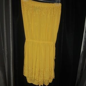 Yellow shorts Romper